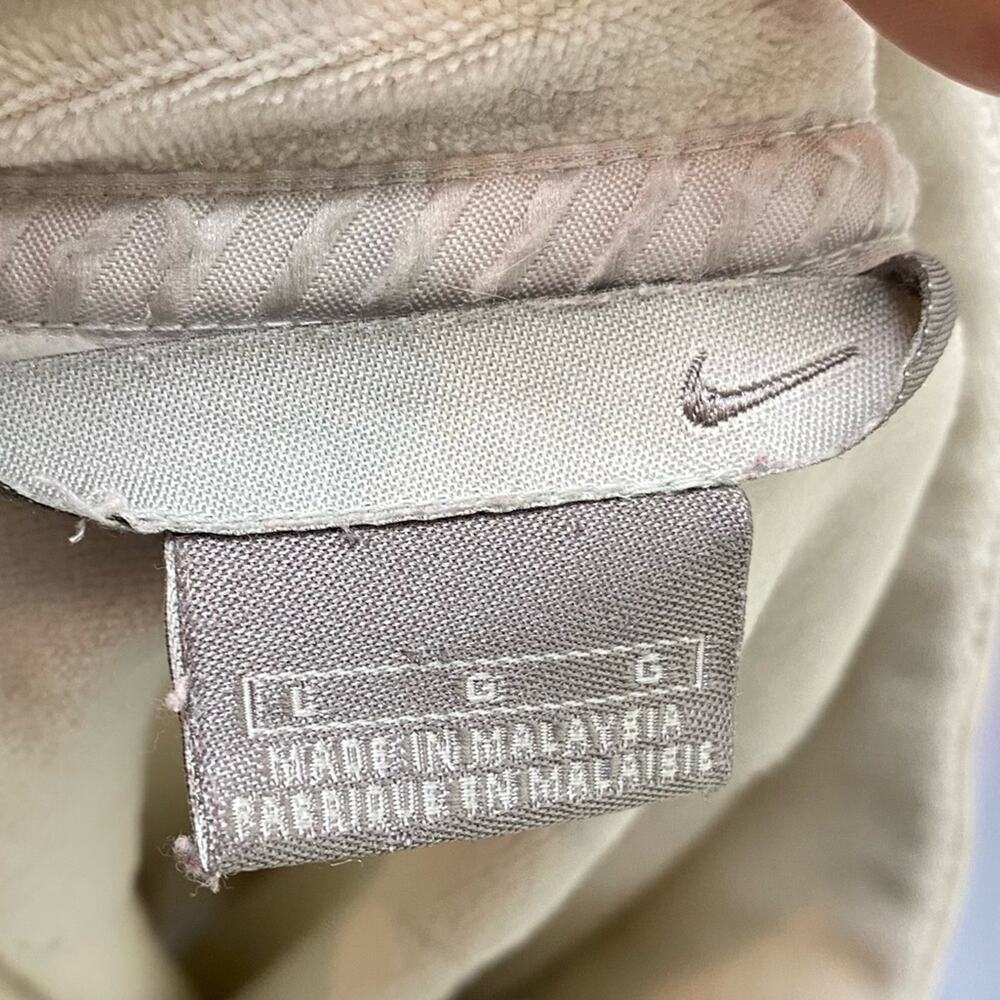 Nike Velour Full Zip Track Jacket Size Large White - Picture 4 of 5